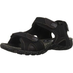 Nunn Bush Men's Rio Bravo Three Strap Sport Sandal Hook and Loop Closure 12W